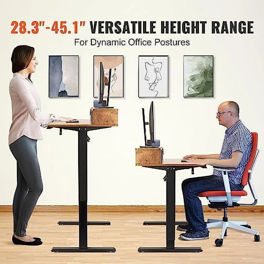 Electric Standing Desk 55.1 x 27.6 Brown E81602