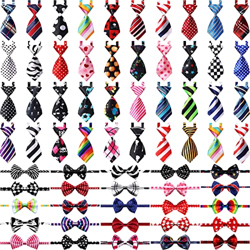 Adjustable Dog Bow Ties Set 70 Pieces G789