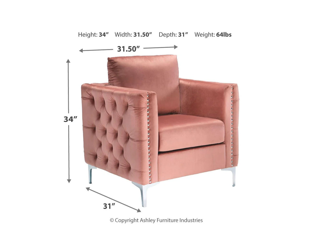 Blush Pink Accent Chair S21297