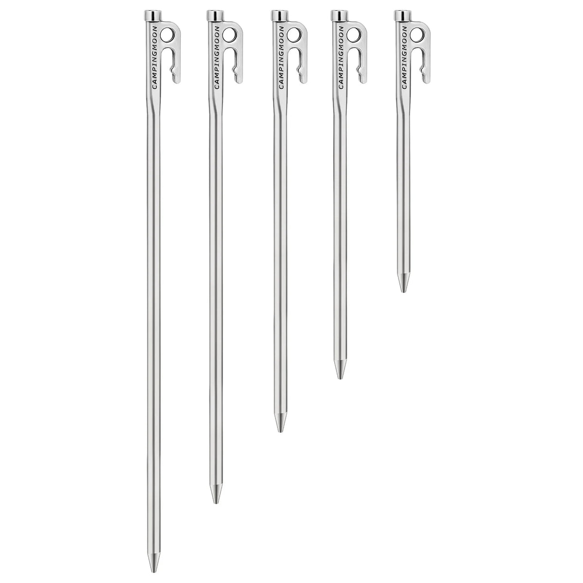 Heavy Duty Steel Tent Stakes Pegs with Hook and Hole Design V574