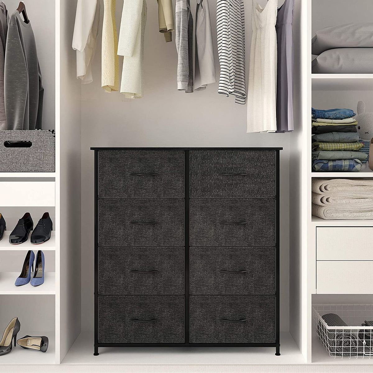 Light Gray 8 Drawer Vertical Dresser K462724