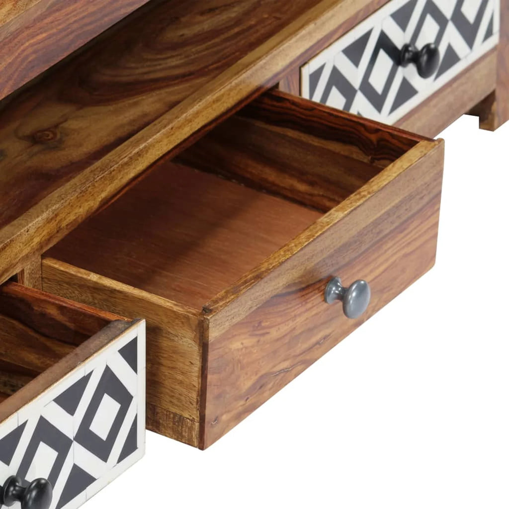 Sheesham Wood TV Stand with 3 Drawers S12685