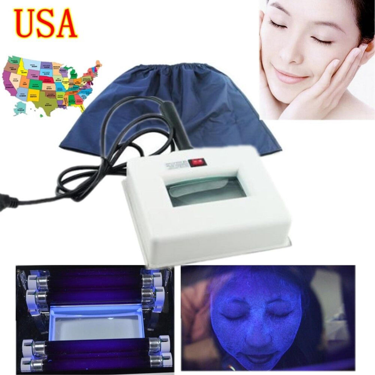 Portable Wood Skin Analyzer UV Facial Care Equipment S326826