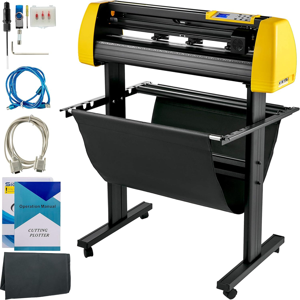 Vinyl Cutter Machine, 34 in Cutting Plotter with Floor Stand S896