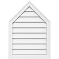22x22W x 30x22H Peaked Top Surface Mount PVC Gable Vent W124905