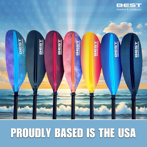 Carbon Fiber Shaft Fiberglass Reinforced Polypropylene Blades Kayak Paddle W3929