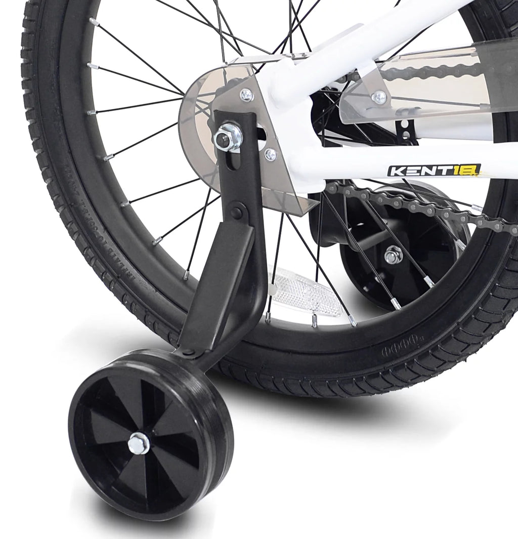 18 in. White and Black Bike A6941