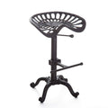 Rustic Industrial Farmhouse Tractor Seat Adjustable Bar Stool N679