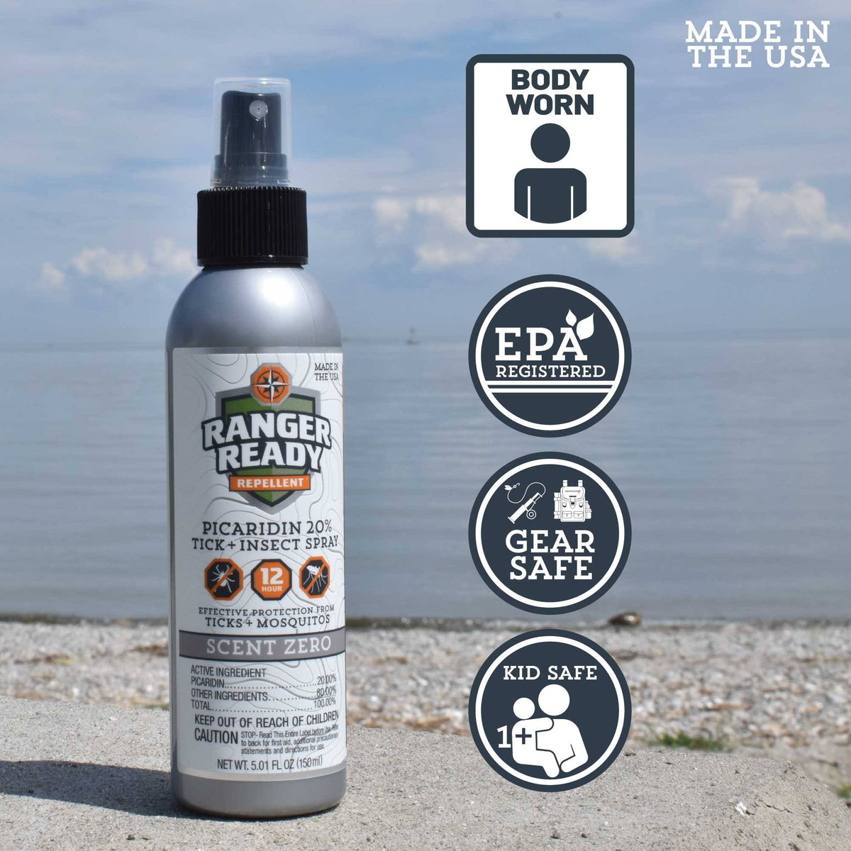 Unscented Picaridin 20% Insect Repellent J3152