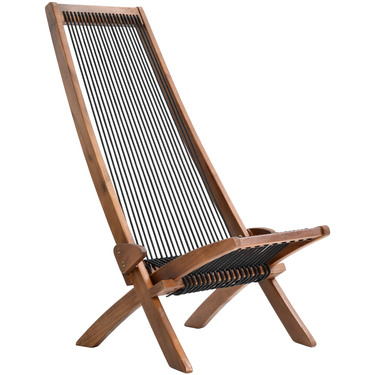Folding Wood Chair with Backrest O9461