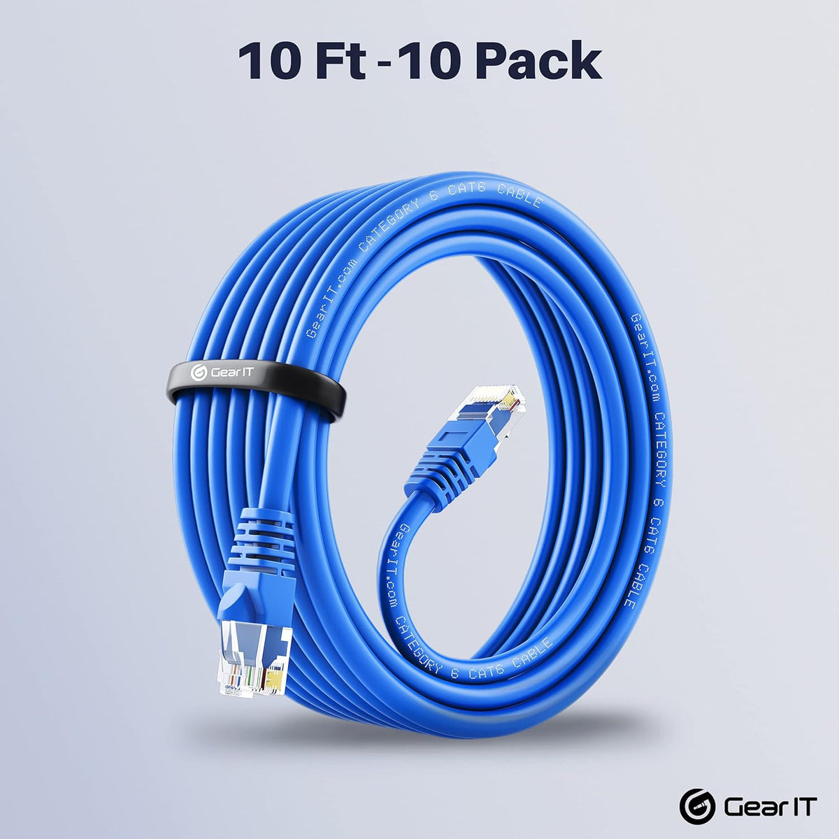 Cat 6 Ethernet Cable 3 ft 24-Pack Blue P2240