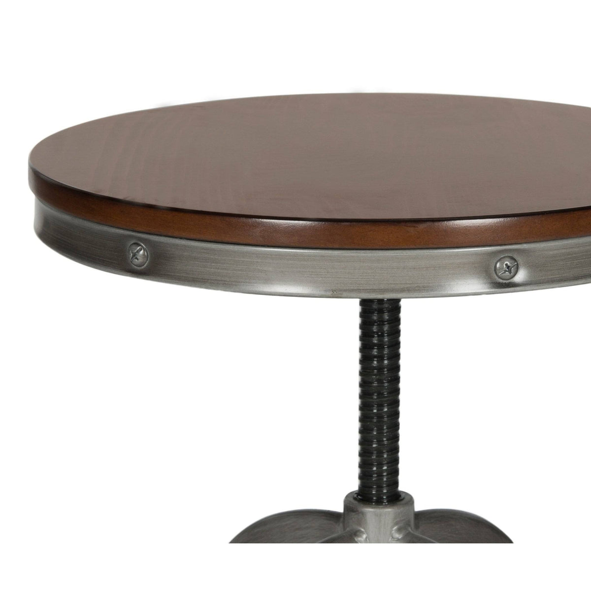 Burnt Oak Swivel Stool L984