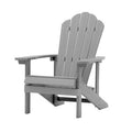 Light Gray Plastic Adirondack Chair O851