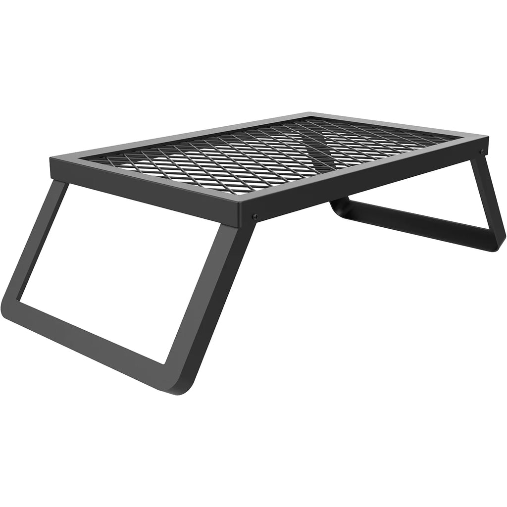 Portable Folding Campfire Grill Stainless Steel Cooking Grate F3048