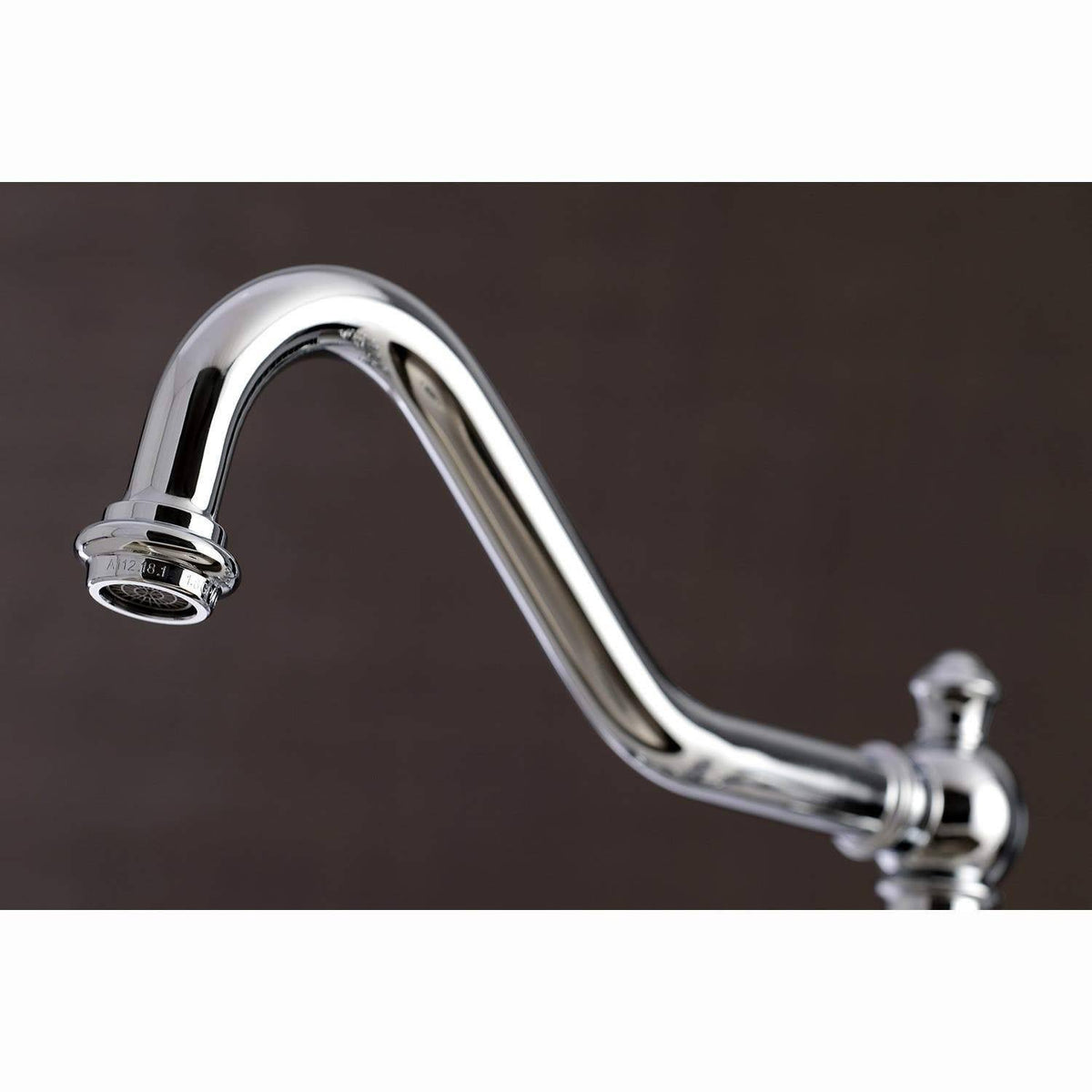 Polished Chrome Kitchen Faucet with Brass Sprayer F457761