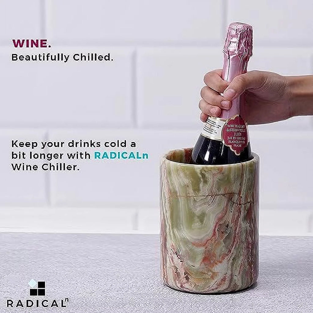 Handmade Marble Wine Chiller 5x5x6.5 Inch Z660