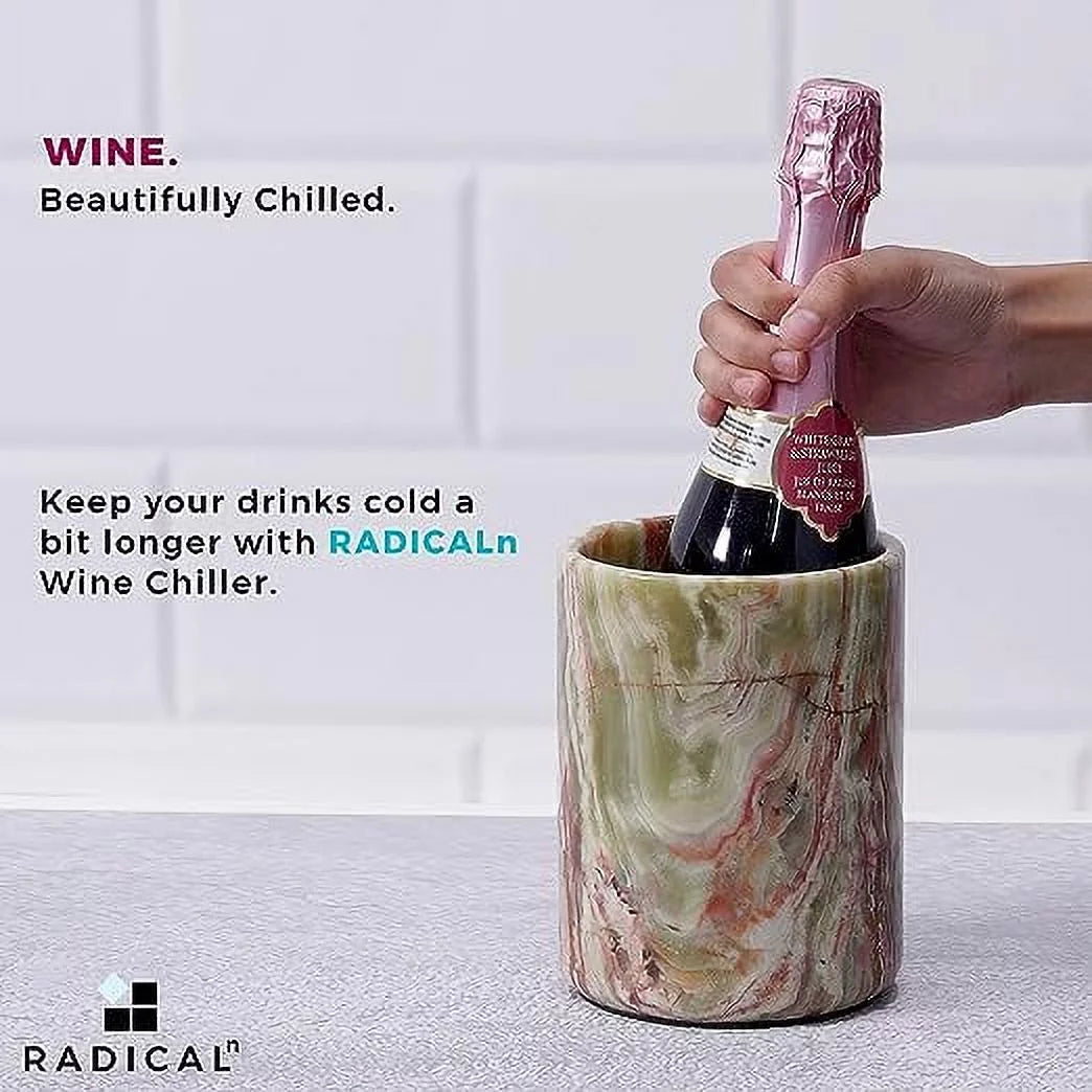 Handmade Marble Wine Chiller 5x5x6.5 Inch Z660