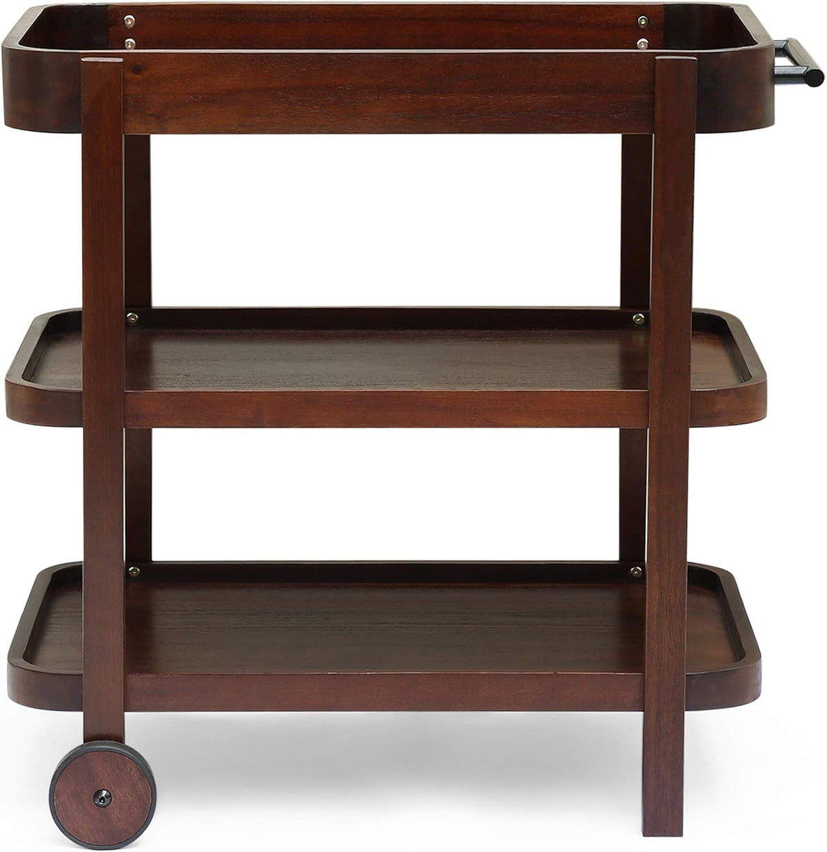 3-Tier Solid Acacia Wood Bar Cart B276