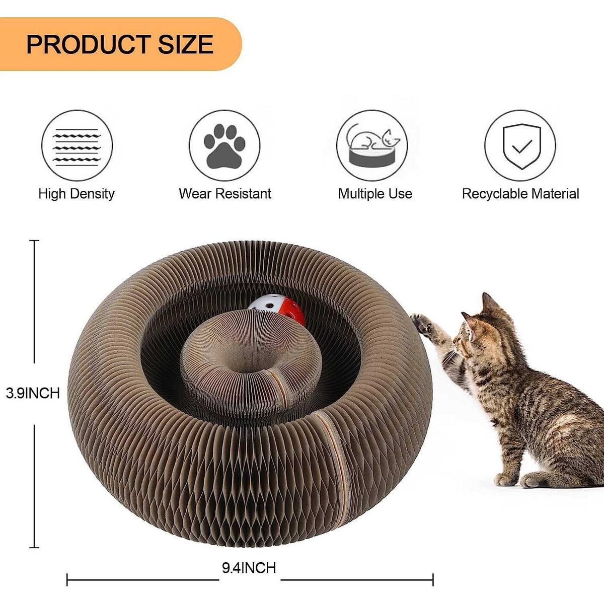 Magic Cats Scratching Board with Ball T5529