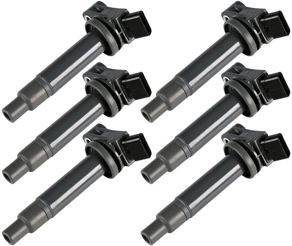 6pcs Ignition Coil Pack and Copper Spark Plug for Lexus Toyota 3.0L V6 I9709