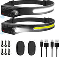 Rechargeable LED Headlamps 2-Pack 350 Lumens W9045