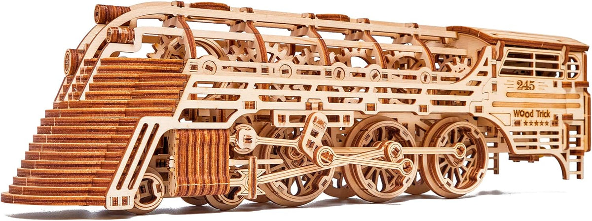 26.7x4 in Wooden Mechanical Locomotive Model Kit M5767