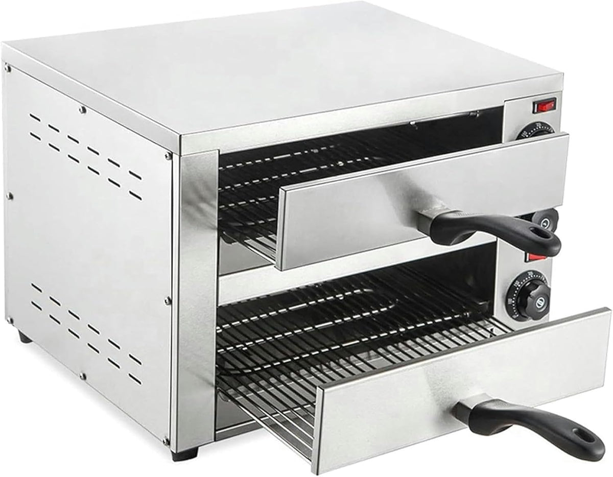 2-Layers Stainless Steel Electric Pizza Oven J6945