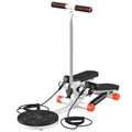 Mini Twist Stepper with Resistance Bands, 330LBS Weight Capacity, Adjustable Twist Table, LCD Monitor J6711