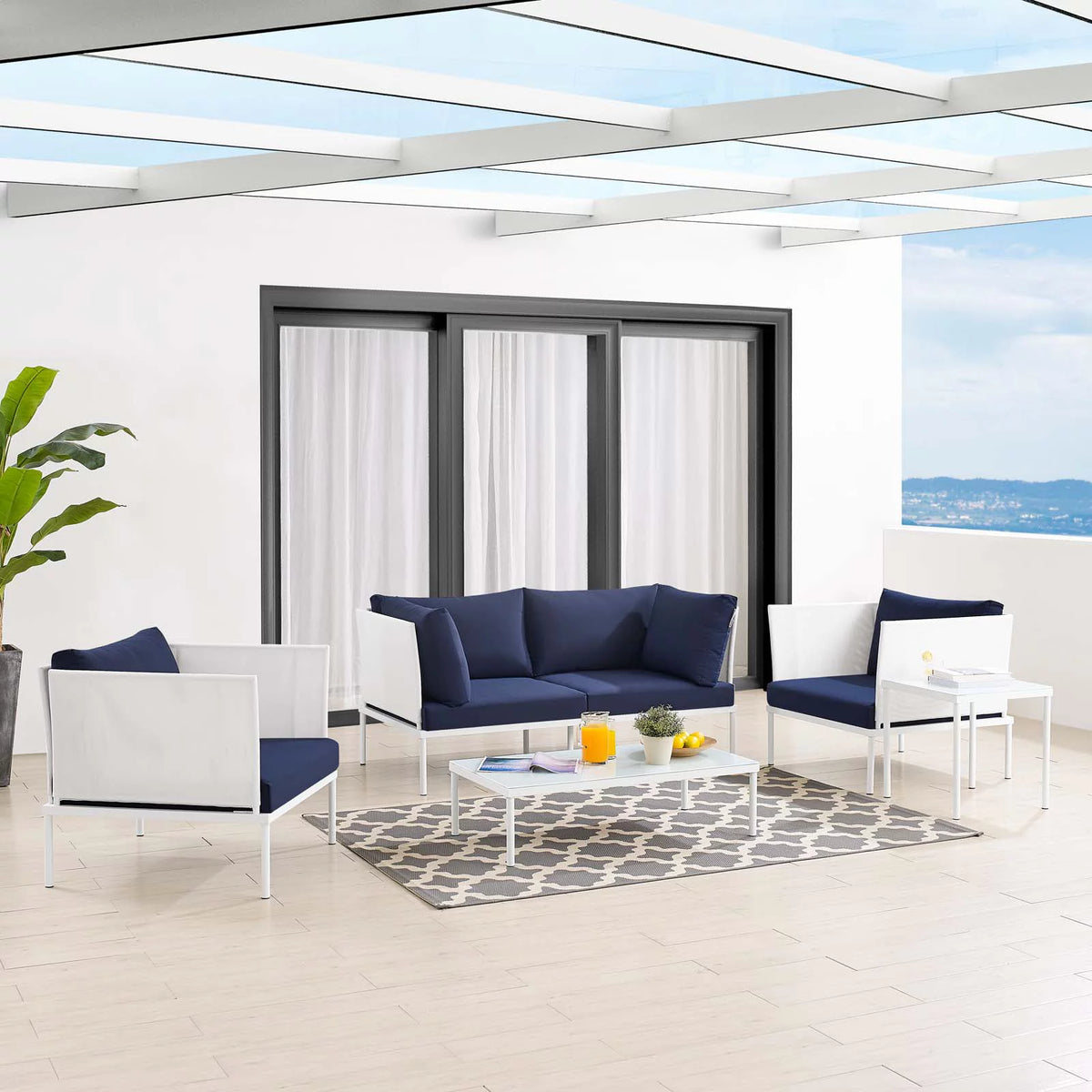 5-Piece Outdoor Patio Aluminum Furniture Set L749199