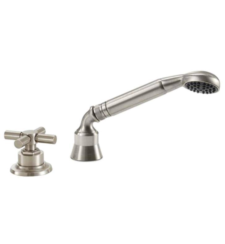 Satin Chrome Handshower and Diverter Trim for Roman Tub P91558