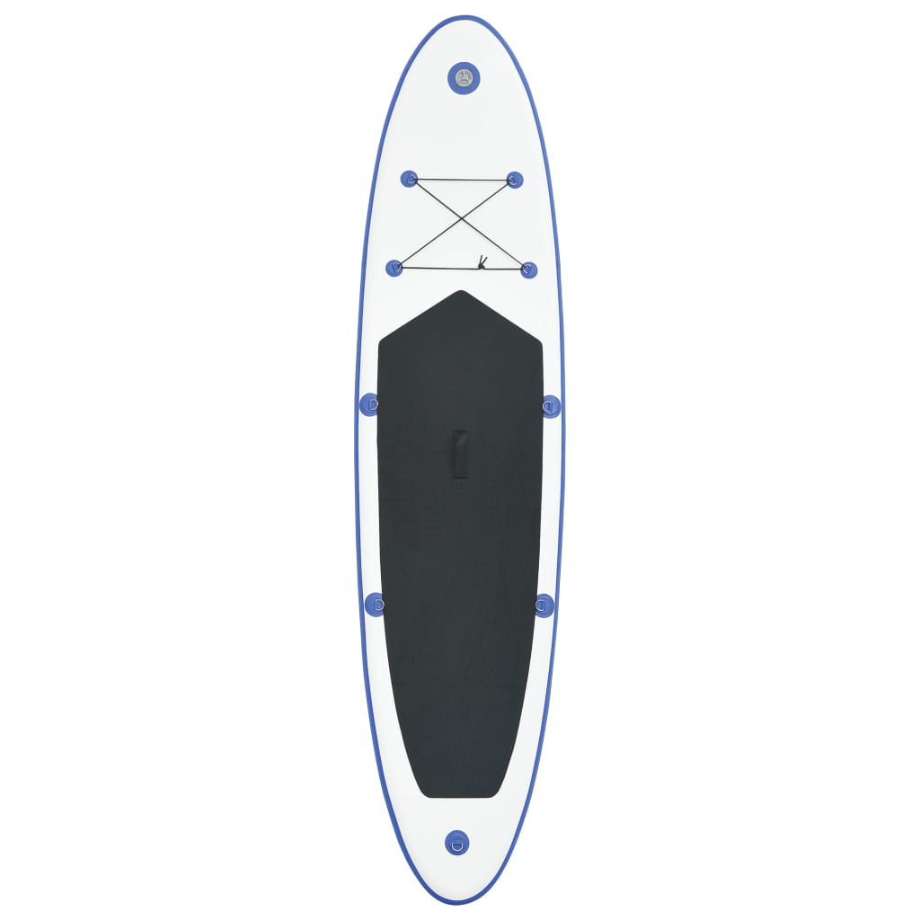 Blue and White Inflatable Paddleboard Set D5207