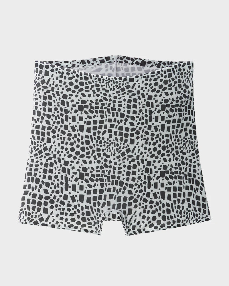 Mid-Rise Ice Silk Leopard Panties 6 Pack U68989