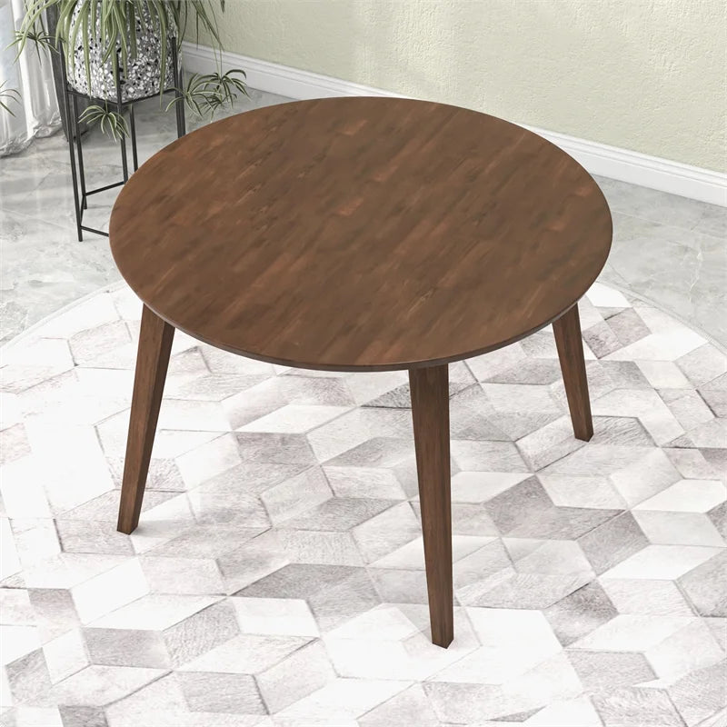 Brown Round Solid Wood Dining Table G2043