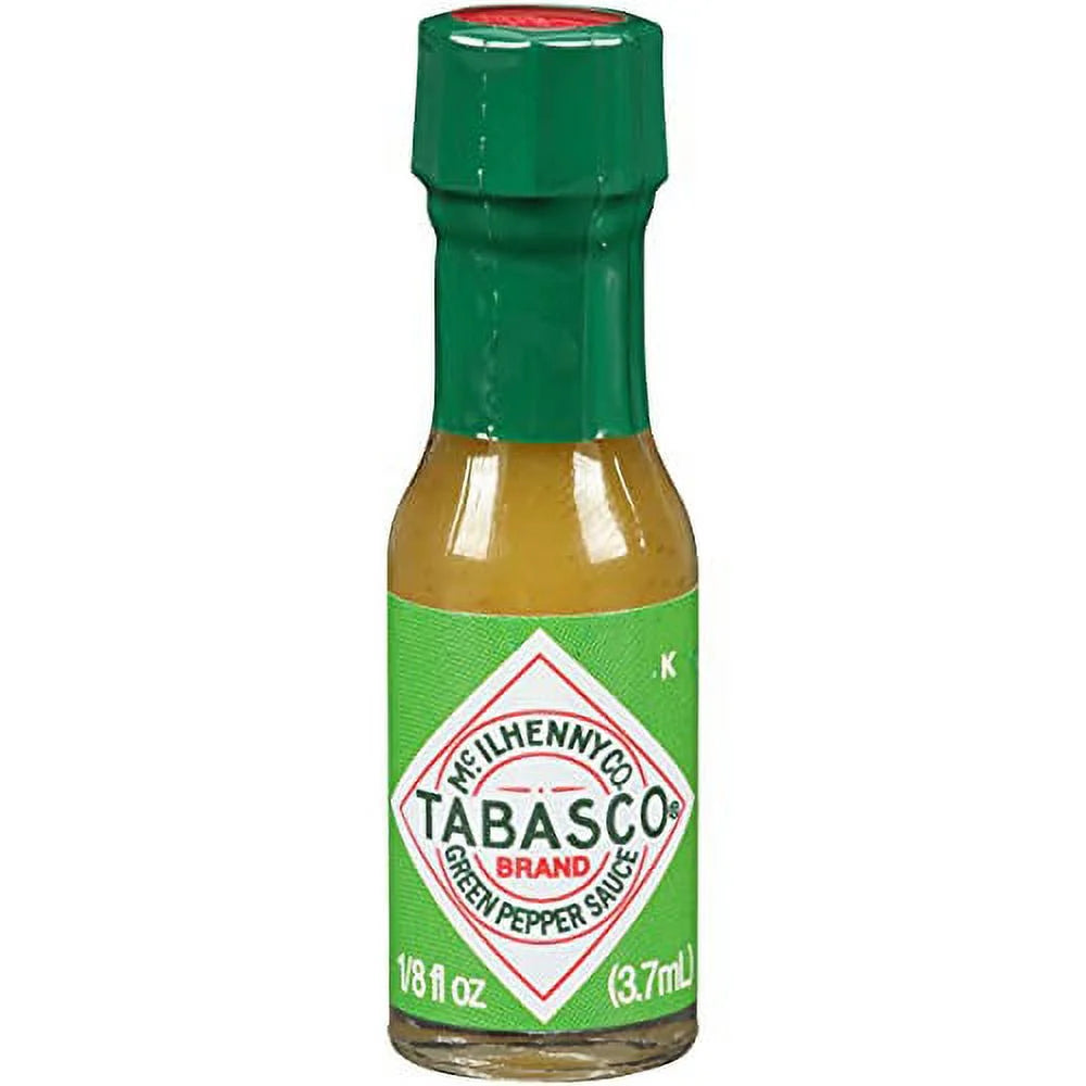 48 Count 1/8 Fl Oz Mini Glass Bottles of Jalapeno Sauce S1804
