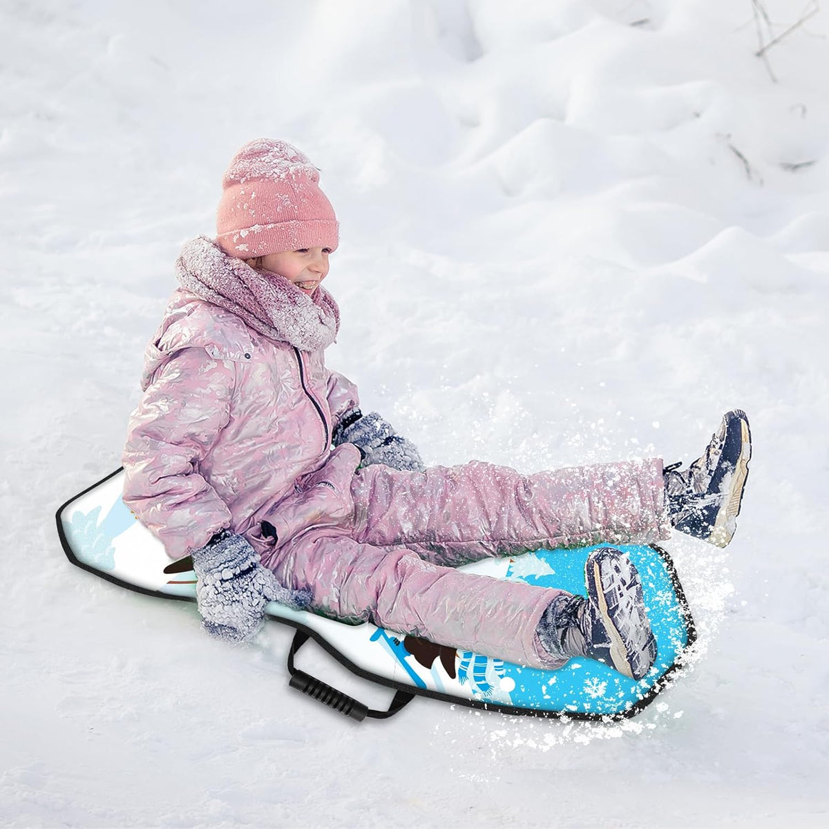 35" Heavy Duty Snow Sled with Slick Bottom H68213