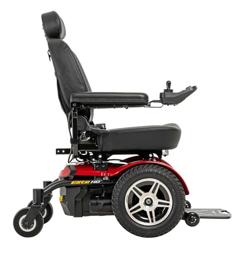 Red 22" x 20" Power Wheelchair with 450 Lbs. Weight Capacity P4475