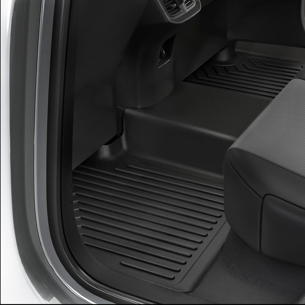 Black 2 Row TPE Floor Mats O89757