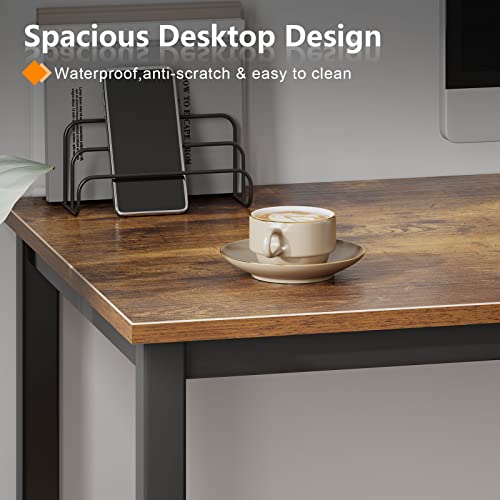 Black Metal Frame Small Computer Desk K64604