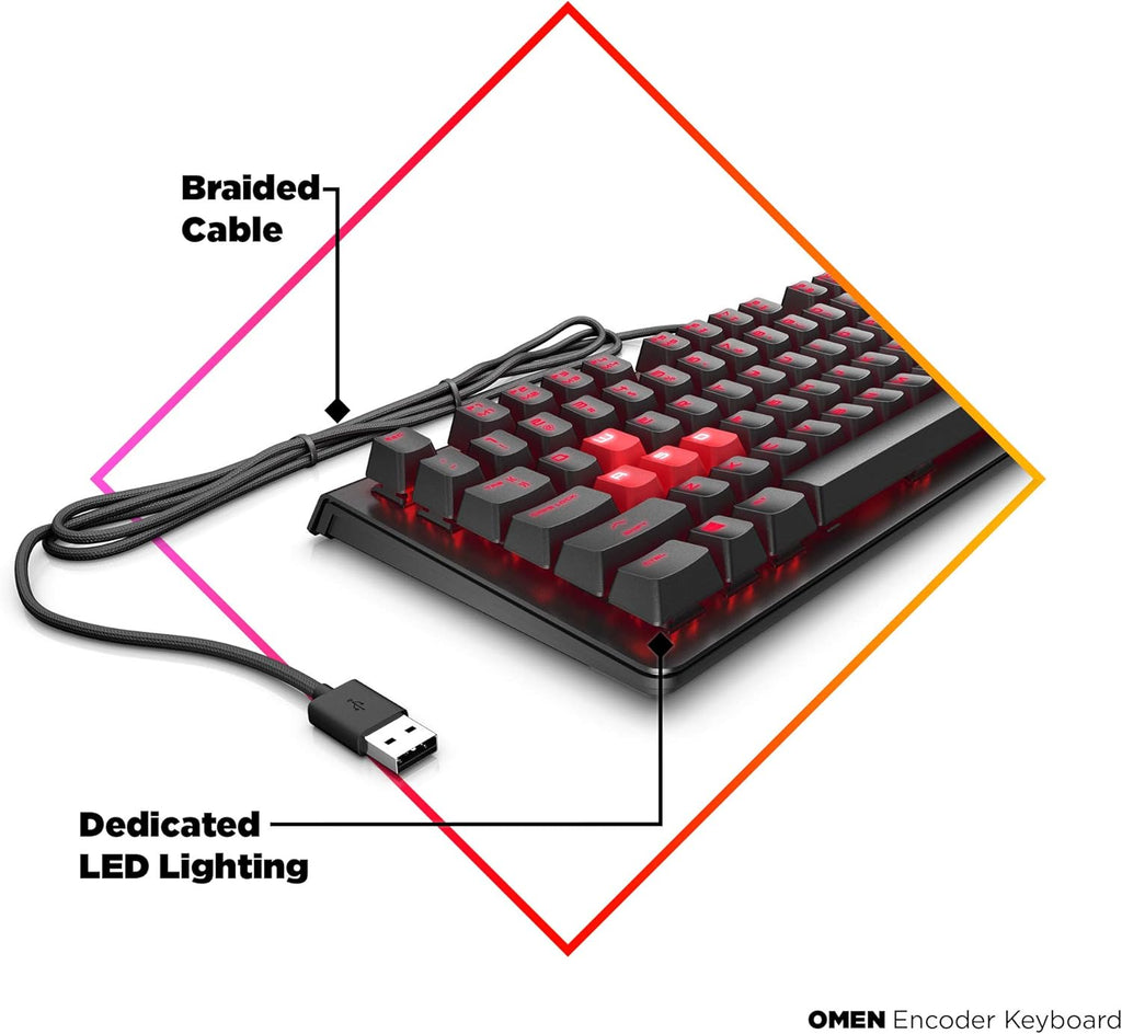 Customizable Mechanical Gaming Keyboard with Cherry MX Red Keys Z90925