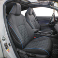 Custom Fit Full Set Car Seat Covers Leatherette Black D887