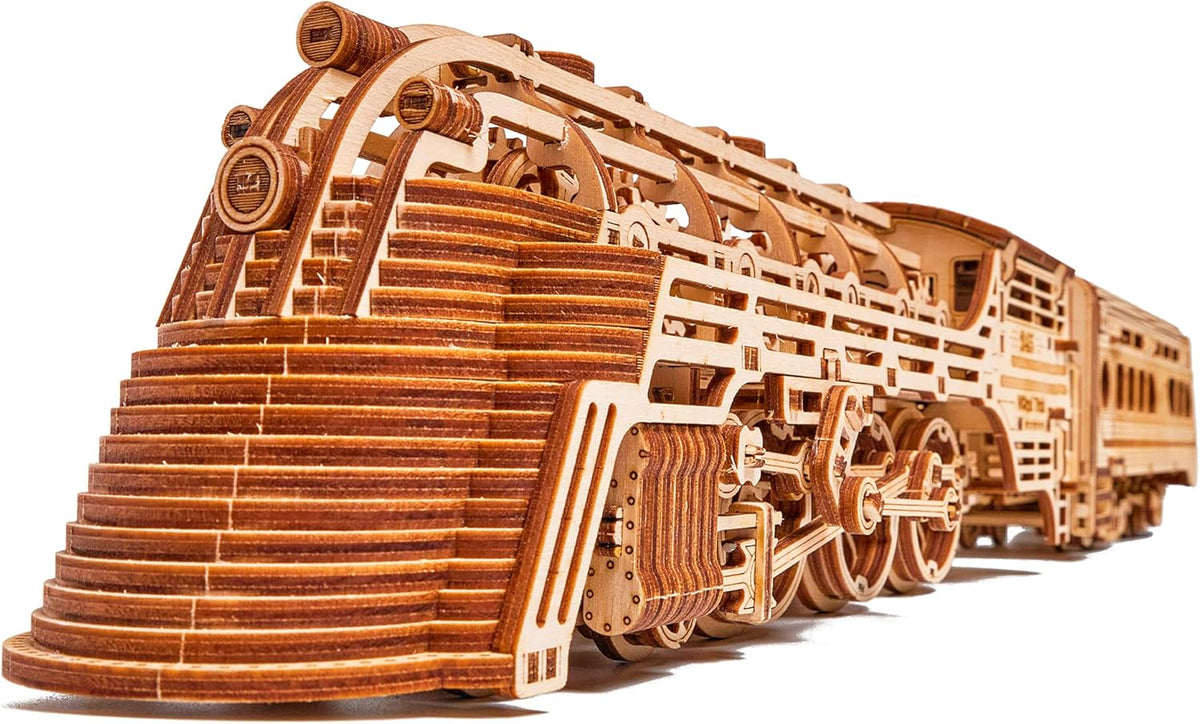 26.7x4 in Wooden Mechanical Locomotive Model Kit M5767