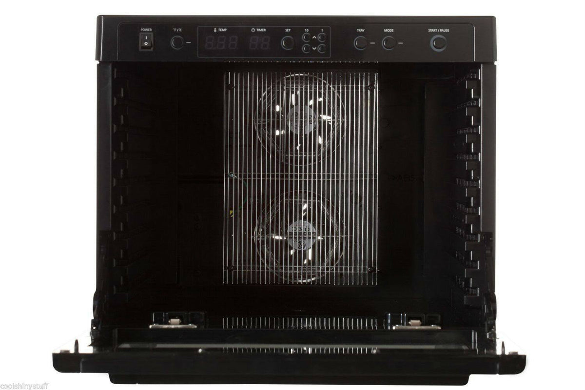 Digital Food Dehydrator with Stainless Steel Trays, Black H109