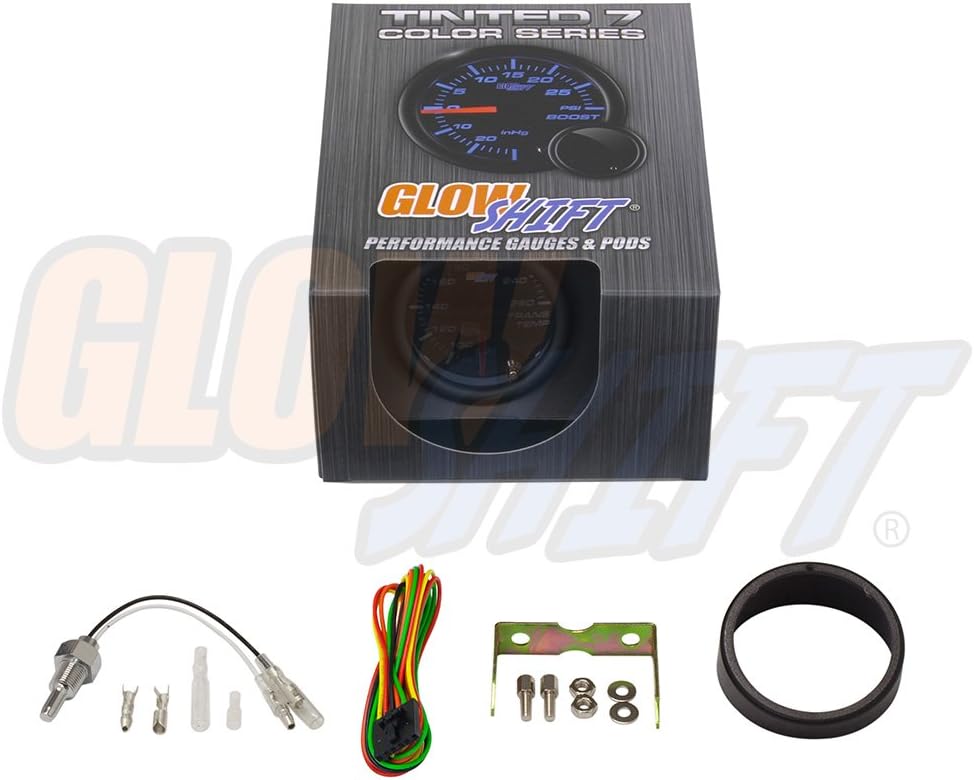 7 Color Transmission Temperature Gauge Kit with Electronic Sensor F4776