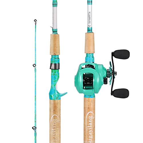 2-Piece 5-Foot 6-Inch Graphite & Fiberglass Fishing Rod and Reel Combo G910017