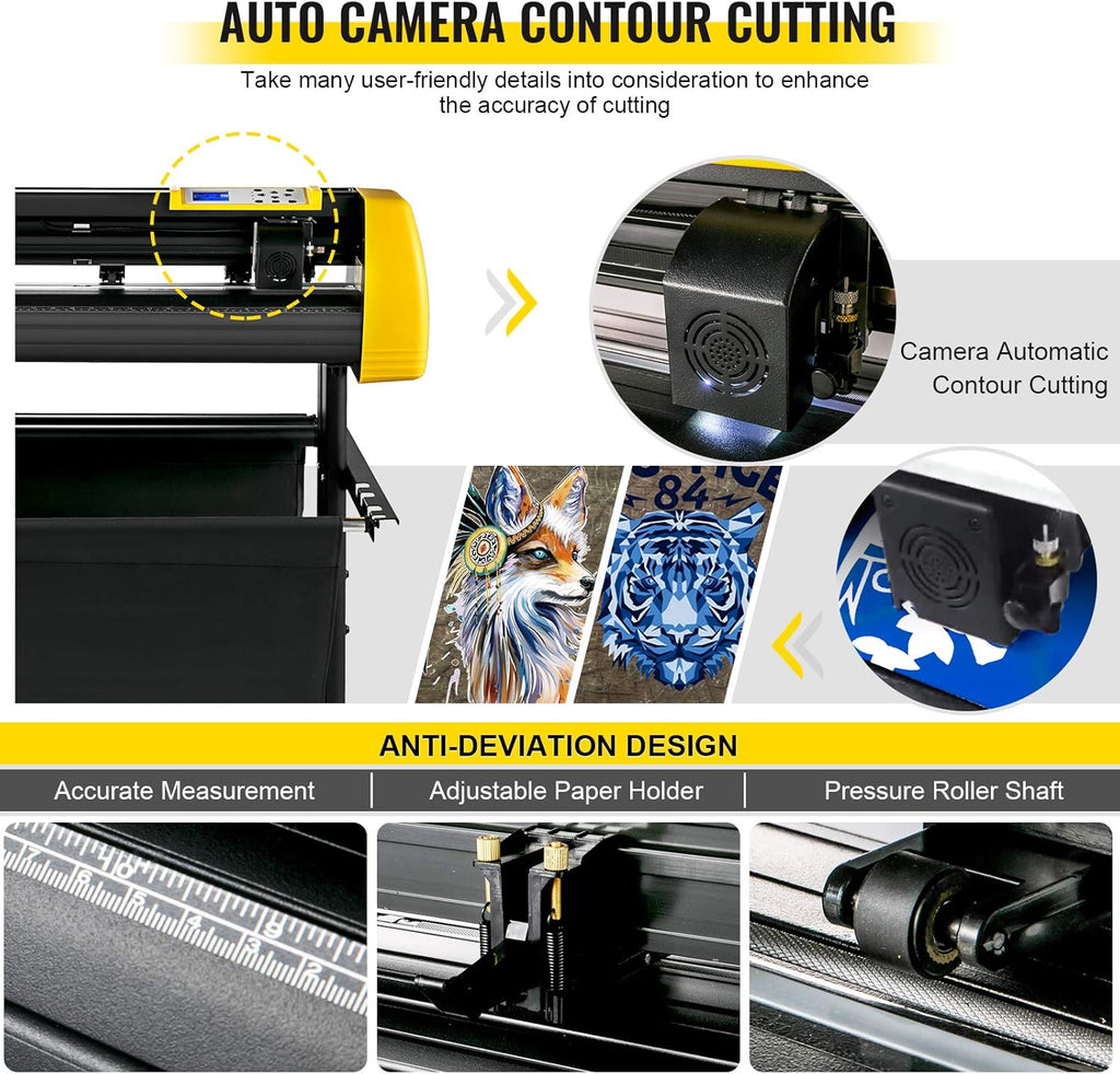 Vinyl Cutter Machine, 34 in Cutting Plotter with Floor Stand S896