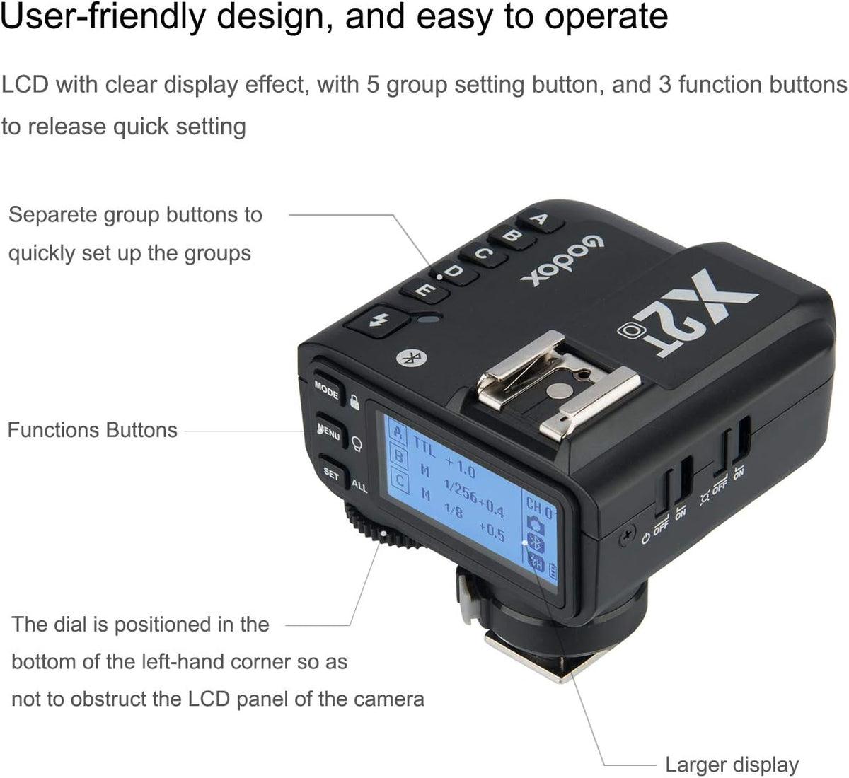 Wireless Flash Trigger with 1/8000s HSS M124381