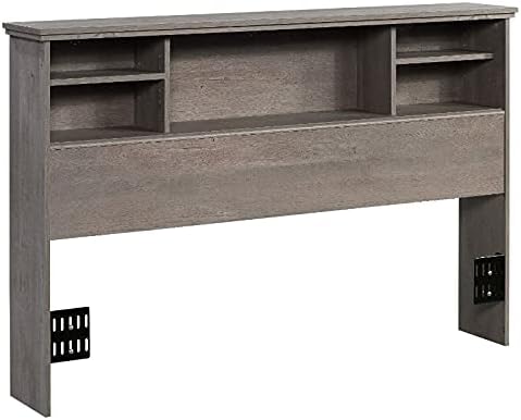 Wooden Full-Queen Bookcase Headboard in Glacier White L7057
