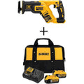 20-Volt Max Cordless Brushless Compact Reciprocating Saw with 2 Batteries 5.0Ah & Charger S27290