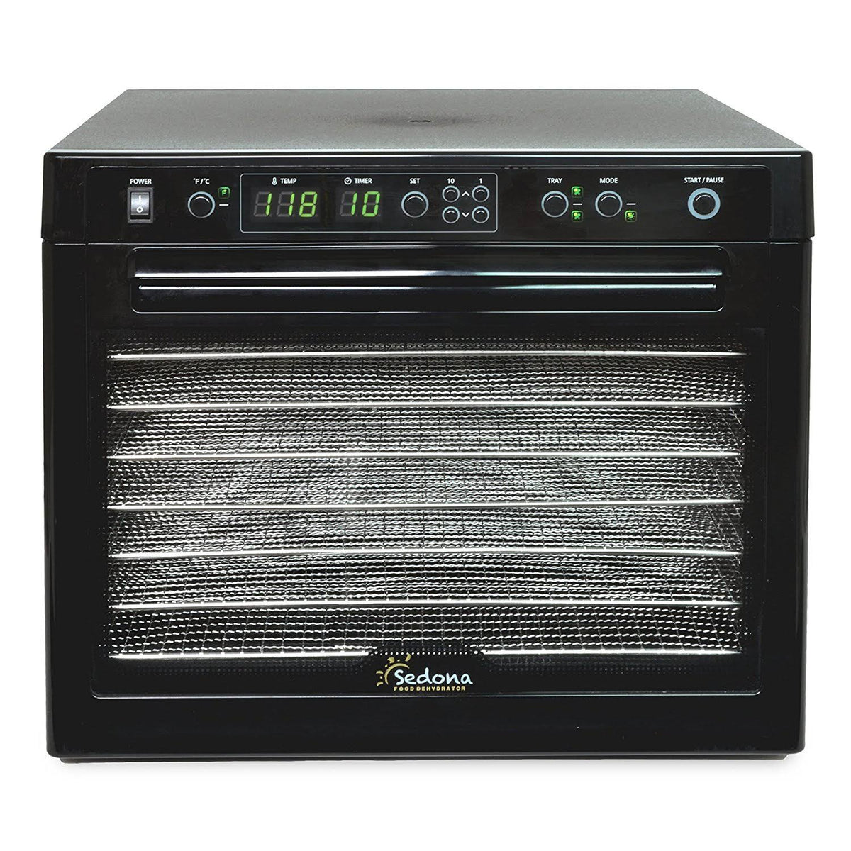 Digital Food Dehydrator with Stainless Steel Trays, Black H109