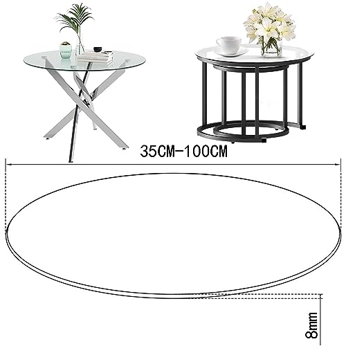 Round Tempered Glass Table Top Y6010